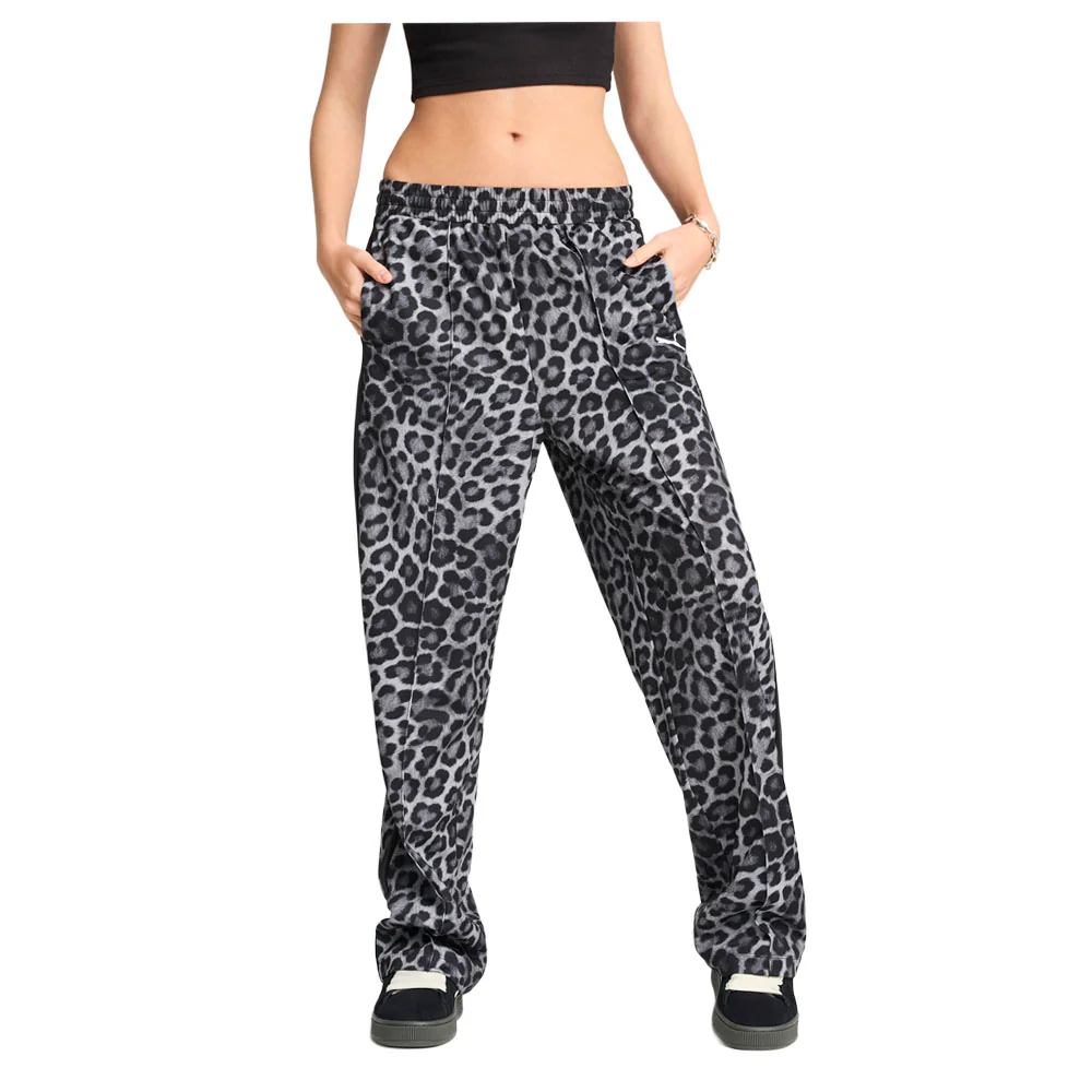 T7 Leo Luxe Leopard Print Short Full Zip Track Jacket - Image 3