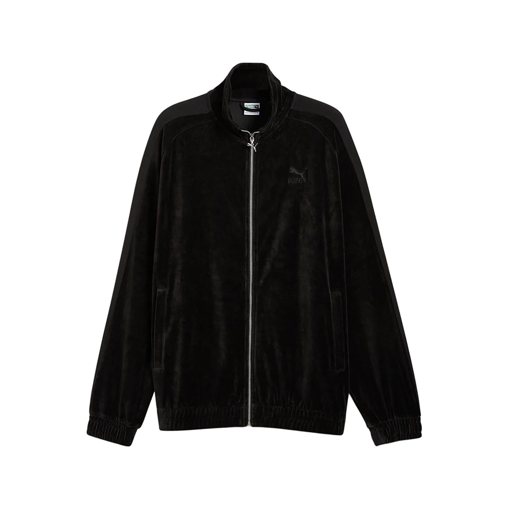 T7 Oversized Velour Full Zip Track Jacket