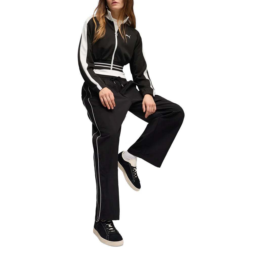T7 Piping Relaxed Woven Track Pants - Image 5