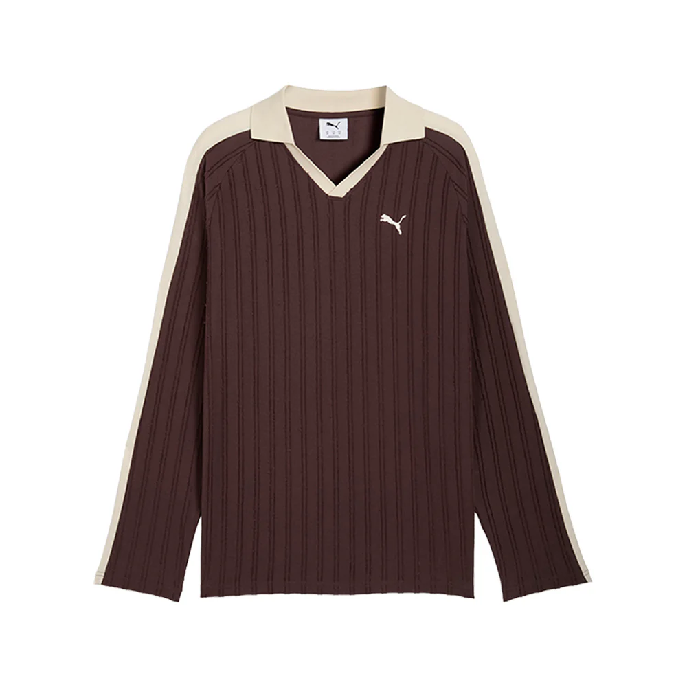 T7 Relaxed Long Sleeve Polo Shirt