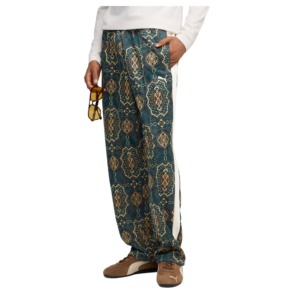 T7 Vintage Prep AOP Relaxed Track Pants - Image 3