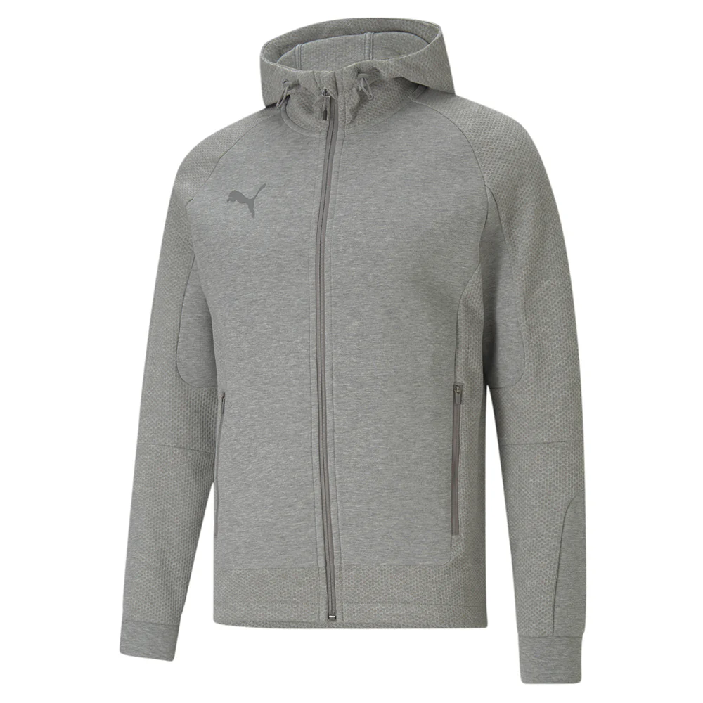 teamCUP Casuals Hooded Football Slim Fit Full Zip Jacket