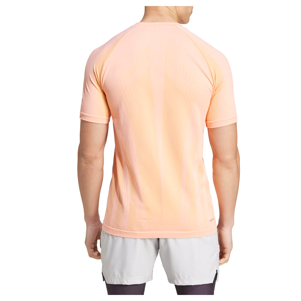 Tennis Pro Seamless Crew Neck Short Sleeve Athletic T-Shirt - Image 2