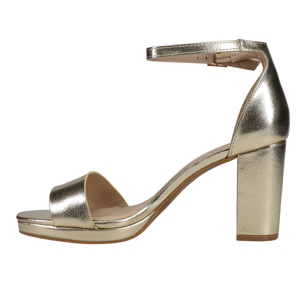 Teri Metallic Evening Sandals - Image 3