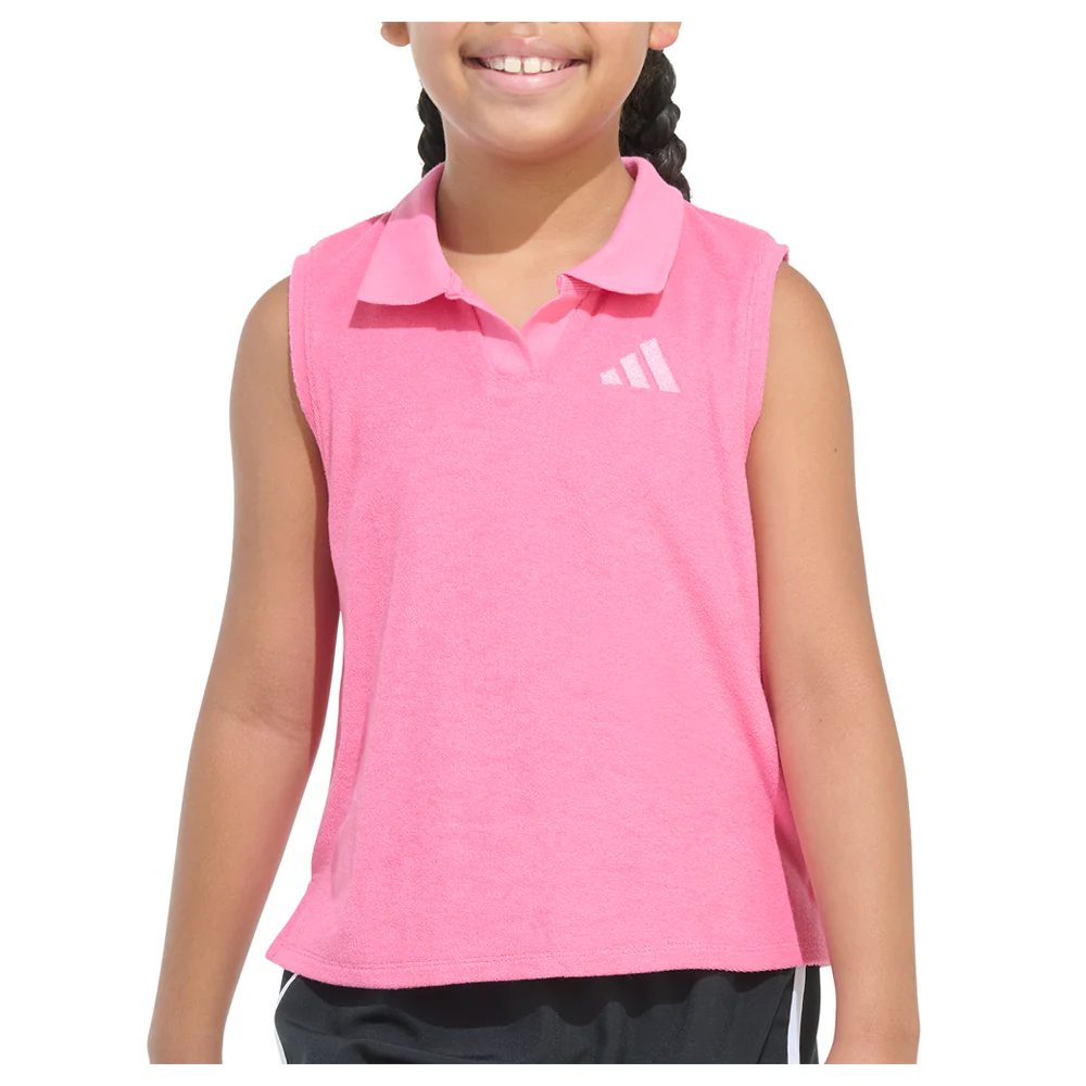 Terry Cloth Sleeveless Polo Shirt (Youth) - Image 3