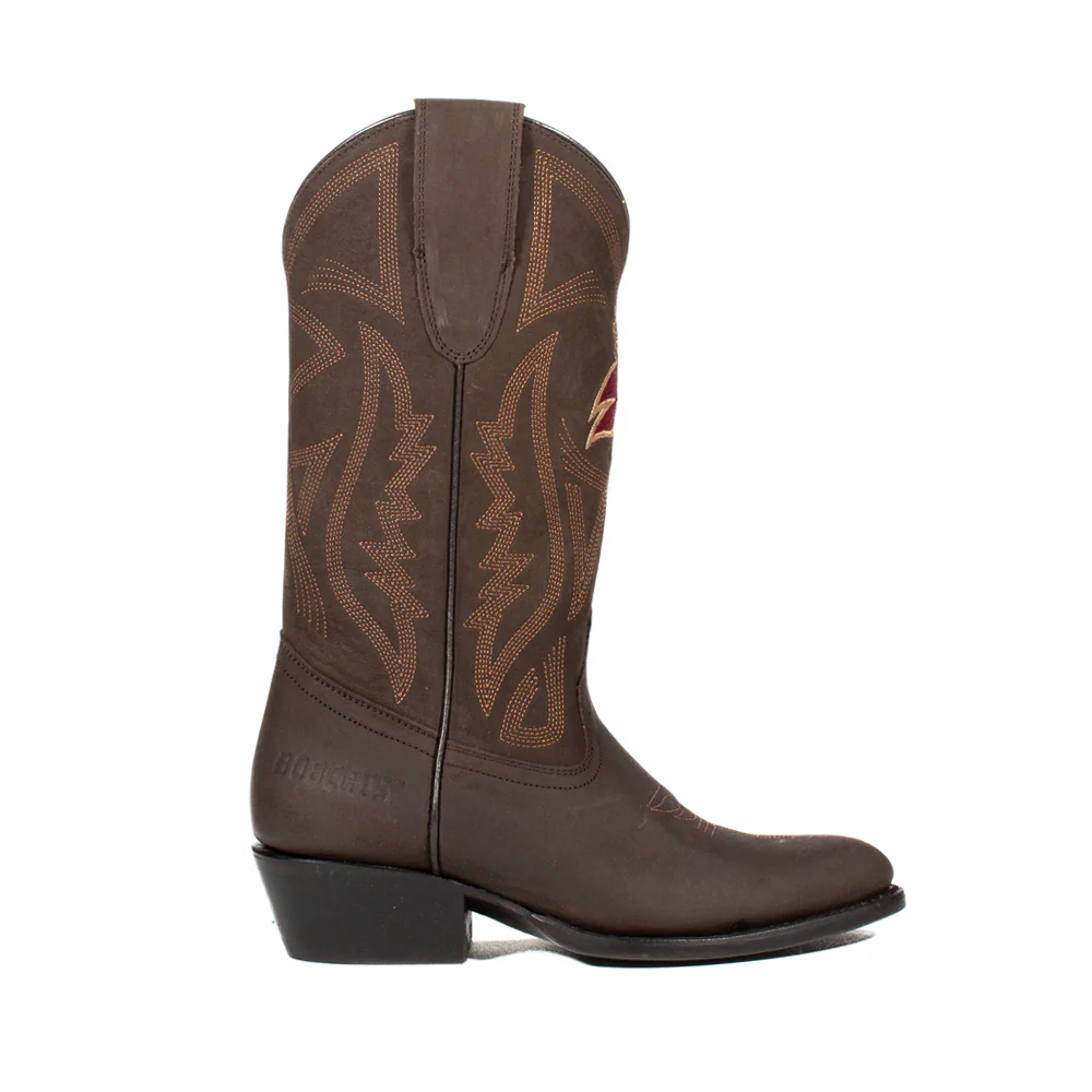 Texas State University Embroidered Round Toe Pull On Cowboy Boots