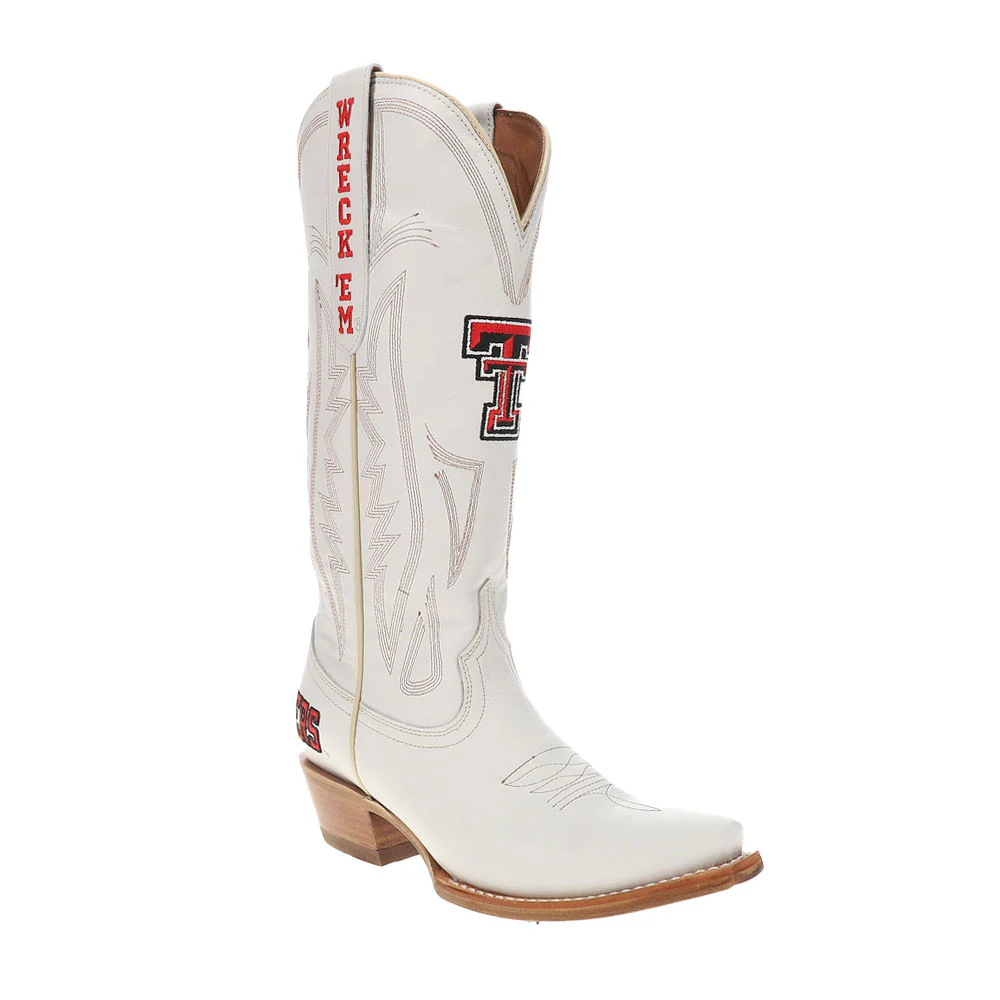 Texas Tech University Gameday Embroidered Snip Toe Cowboy Boots - Image 2