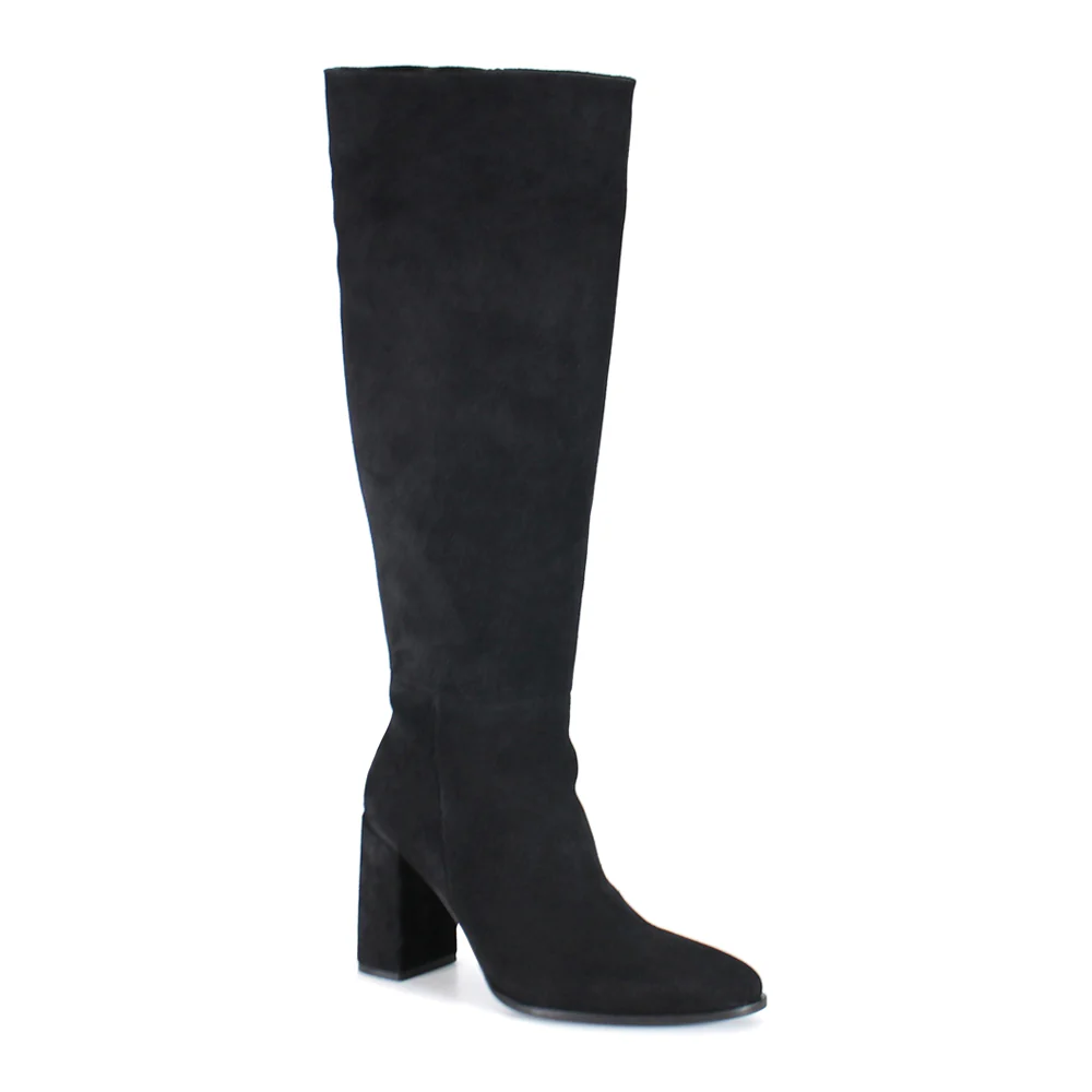 Text Back Pointed Toe Zippered Boots - Image 2