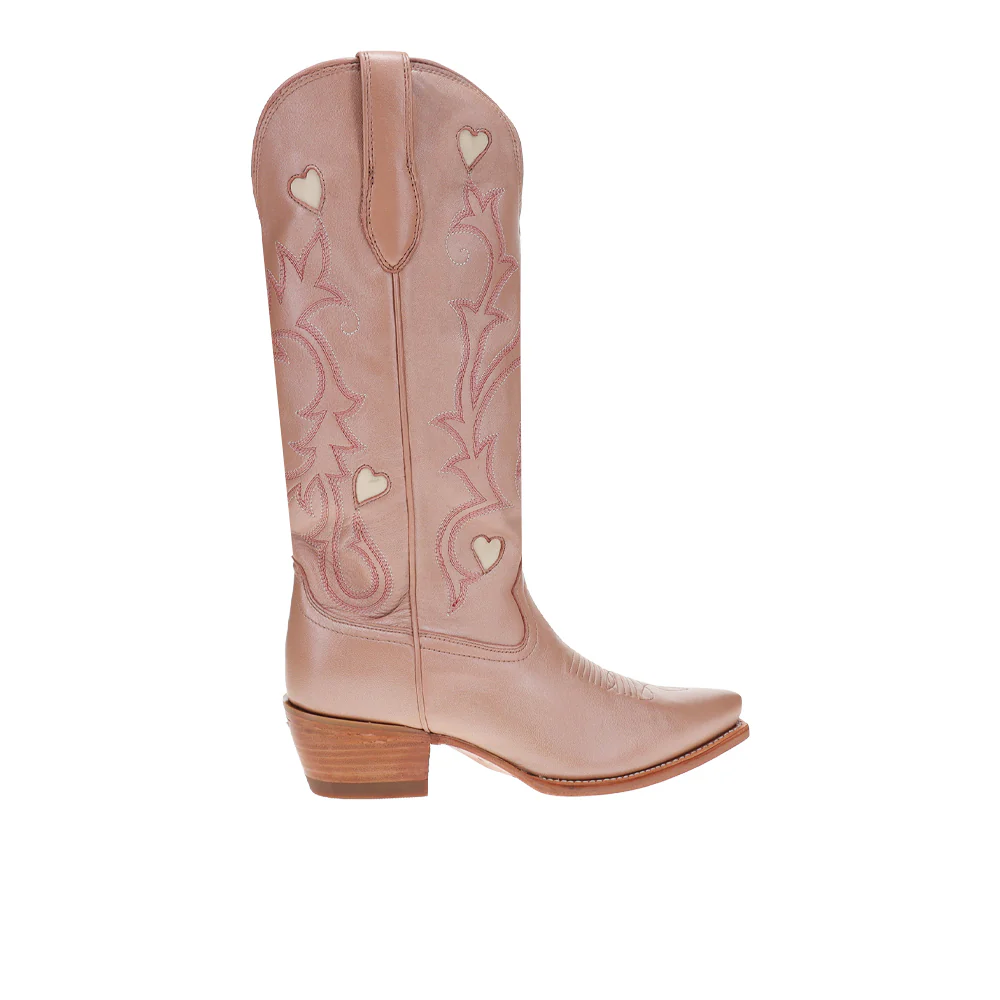 The Annie Hearts Embroidered Snip Toe Cowboy Boots