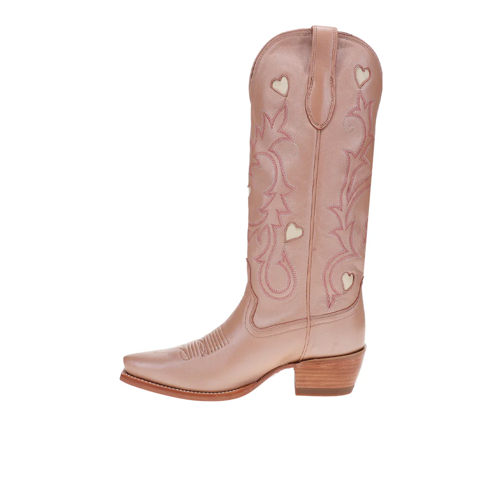 The Annie Hearts Embroidered Snip Toe Cowboy Boots - Image 3