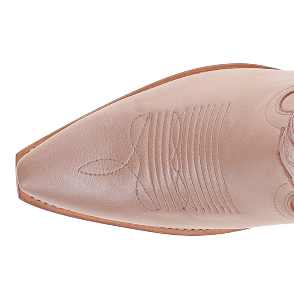 The Annie Hearts Embroidered Snip Toe Cowboy Boots - Image 4