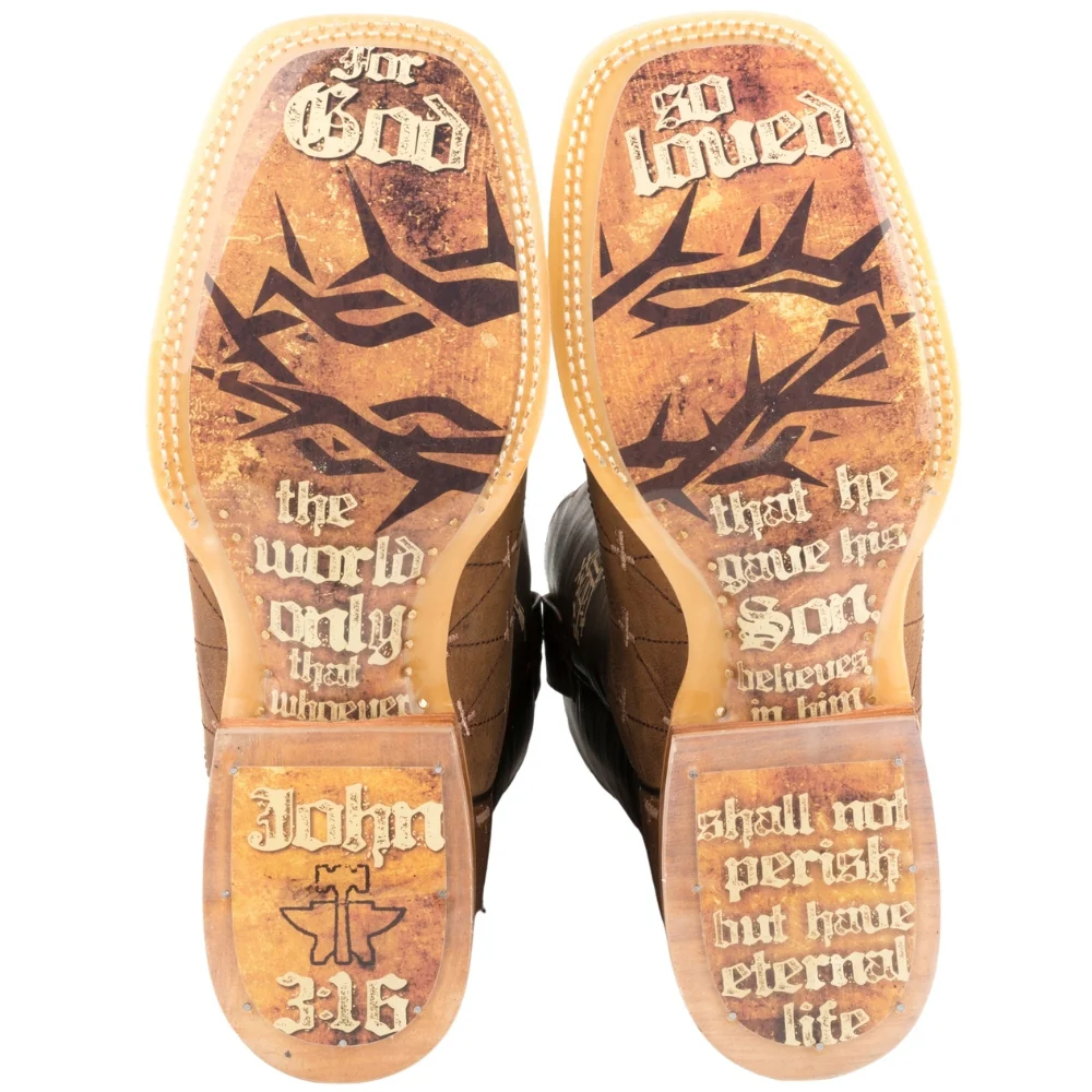 The Gospel Square Toe Cowboy Boots - Image 2