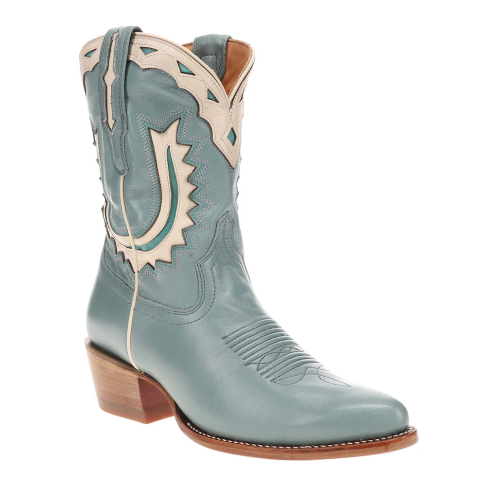 The Jolene Embroidered Tooled Inlay Round Toe Cowboy Boots - Image 2