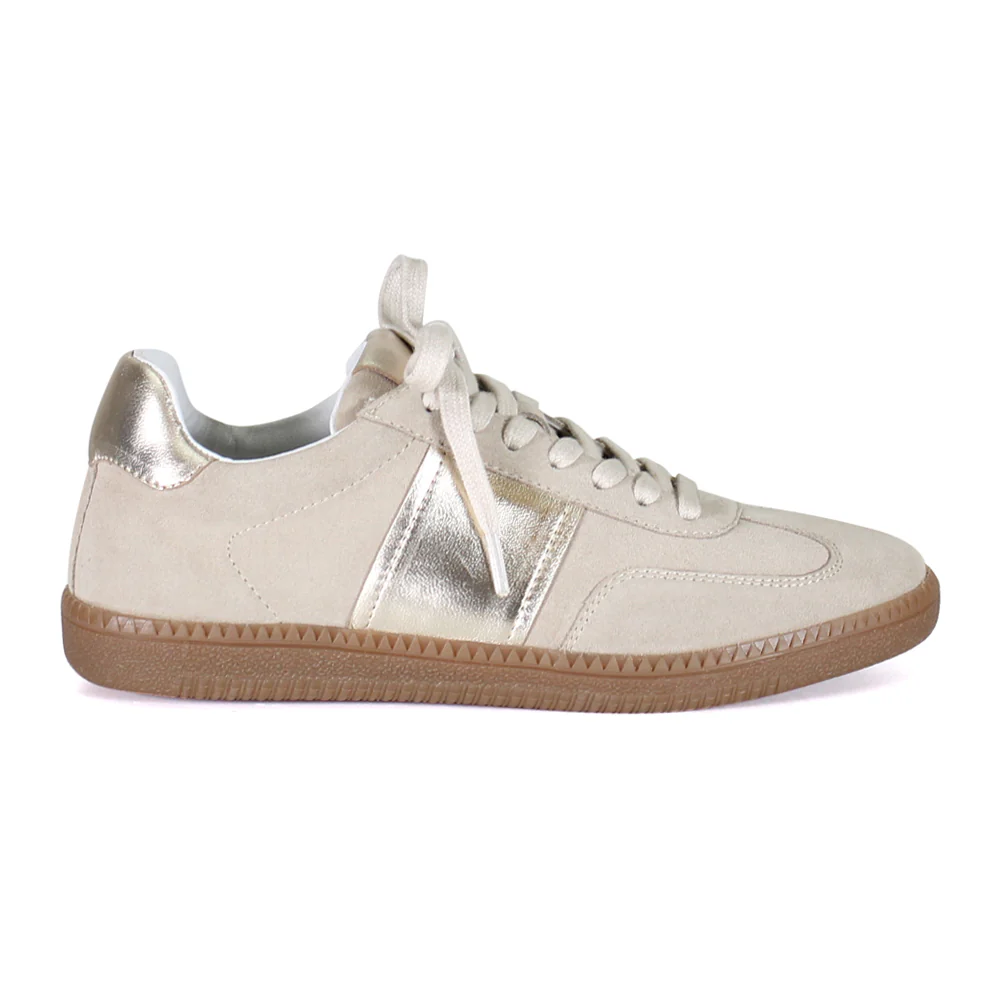 This Tle Metallic Lace Up Sneakers