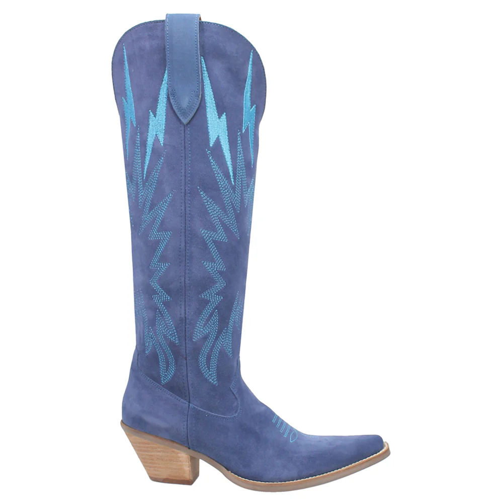 Thunder Road Embroidered Snip Toe Cowboy Boots