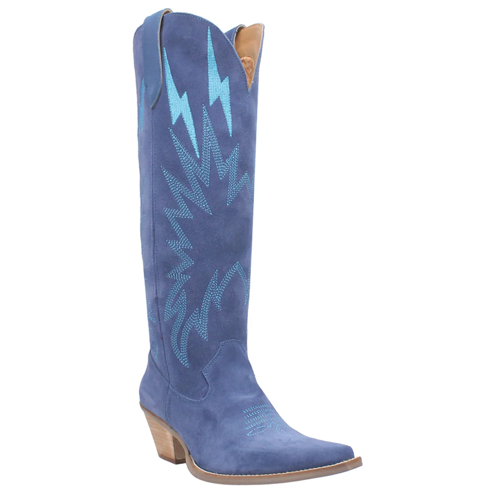 Thunder Road Embroidered Snip Toe Cowboy Boots - Image 2
