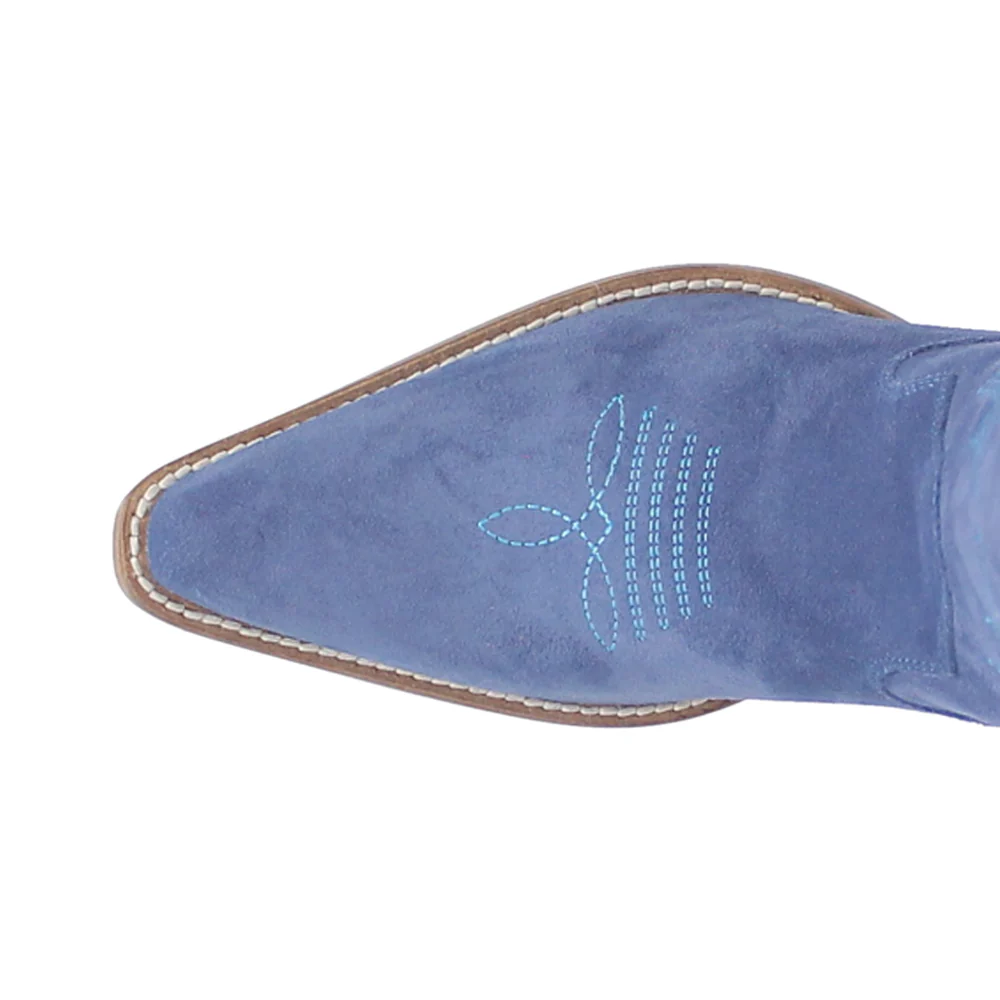 Thunder Road Embroidered Snip Toe Cowboy Boots - Image 4