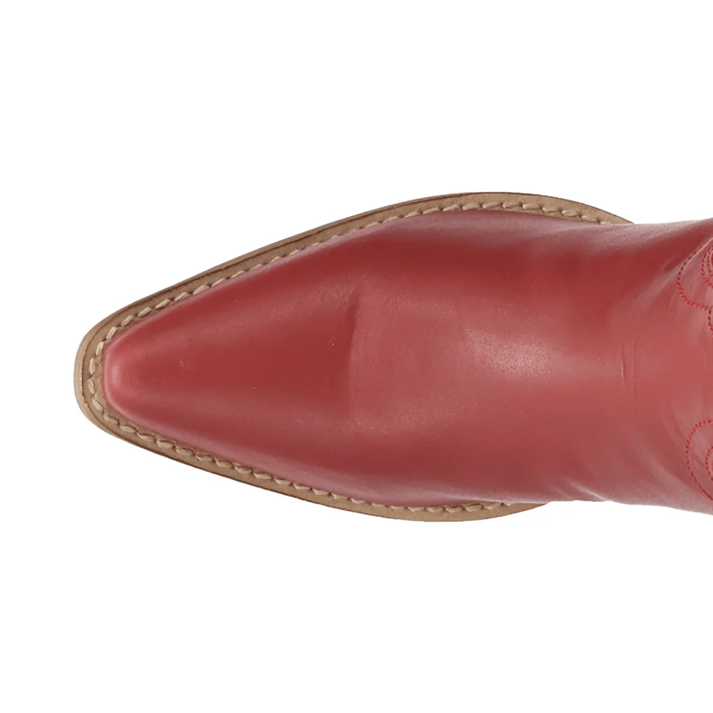 Thunderbolt Leather Snip Toe Cowboy Boots - Image 4