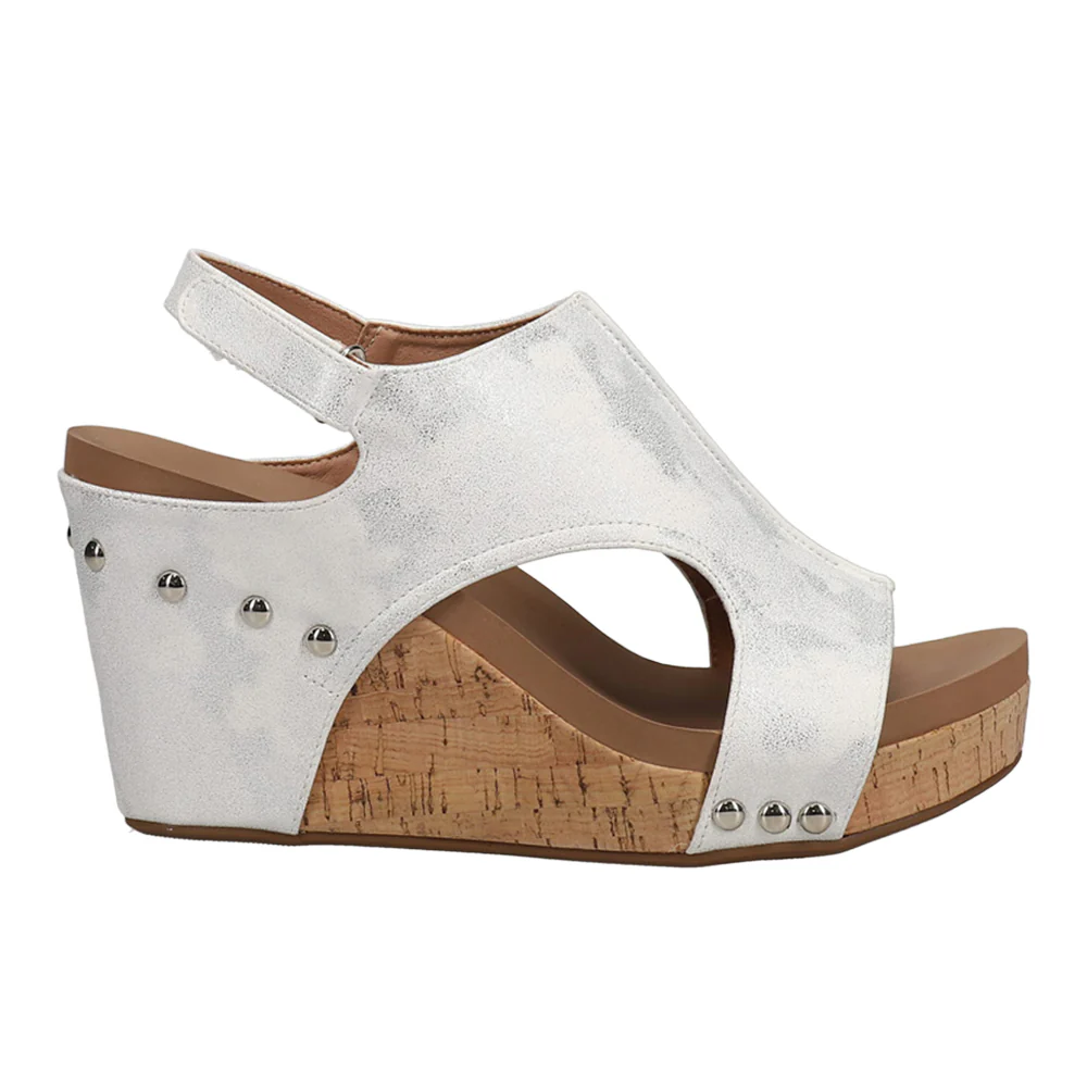 Tiffanee Studded Wedge Sandals