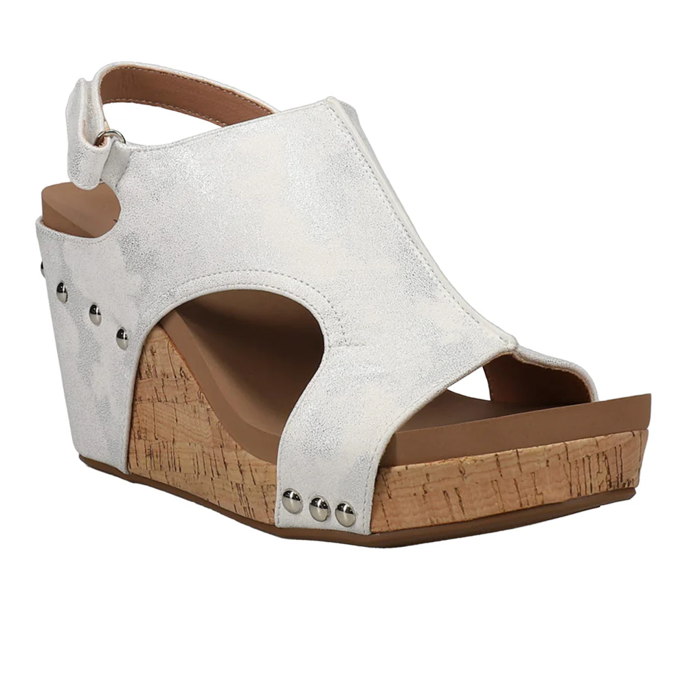Tiffanee Studded Wedge Sandals - Image 2