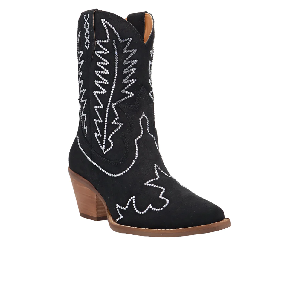 Tiny Pony Suede Leather Snip Toe Cowboy Booties - Image 2