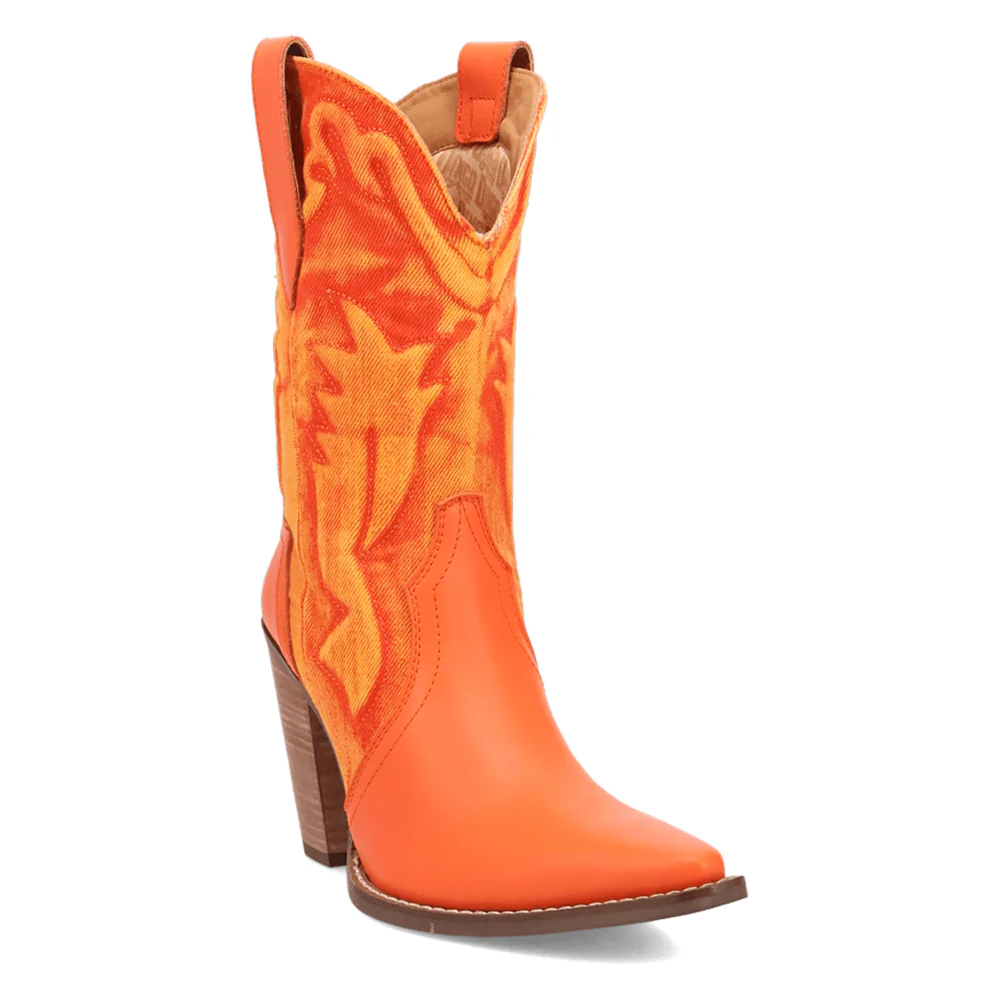 Tipsy Embroidered Pointed Toe Pull On Boots - Image 2