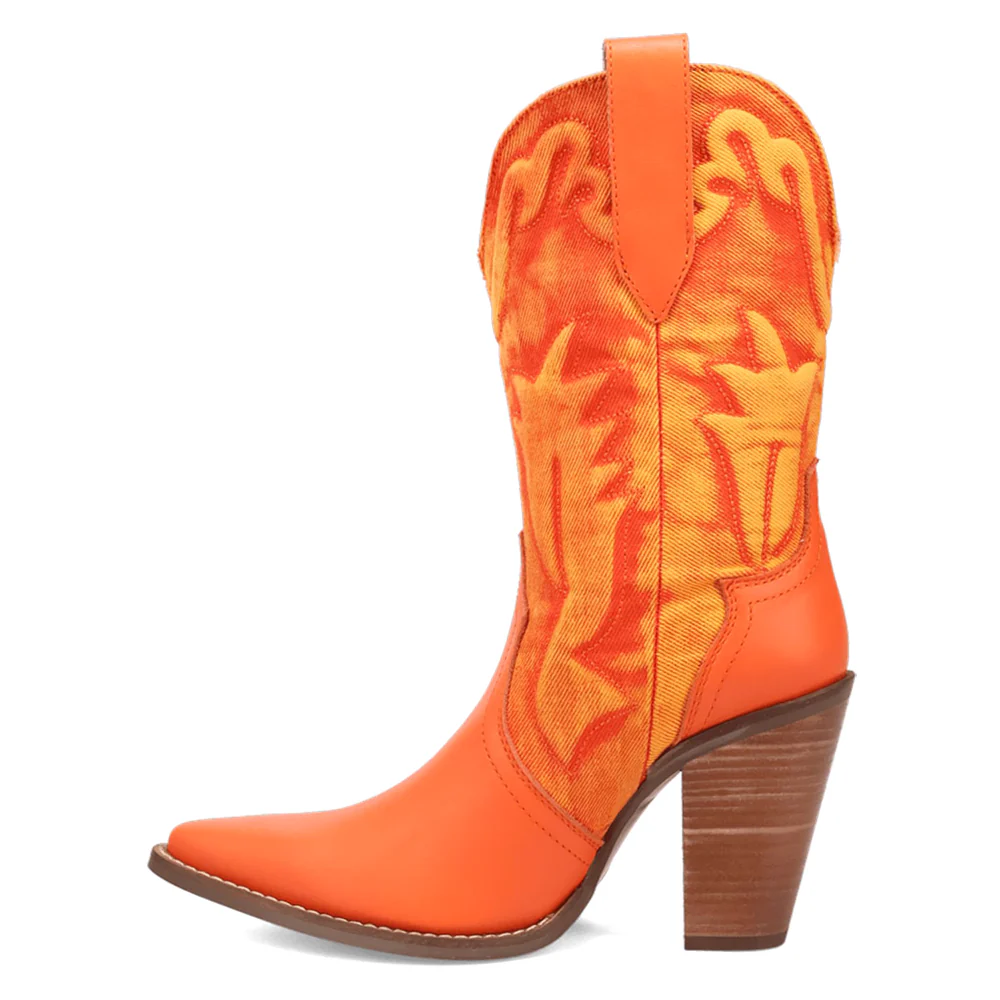 Tipsy Embroidered Pointed Toe Pull On Boots - Image 3