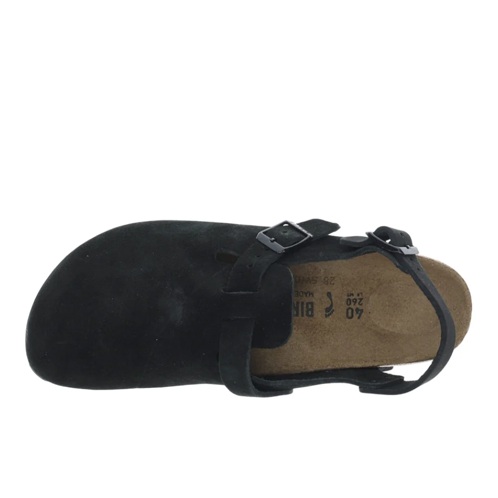 Tokio Suede Leather Footbed Clogs - Image 4