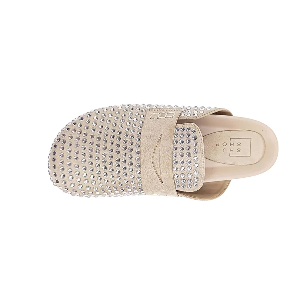 Tracy Rhinestone Slip On Clogs - Image 4