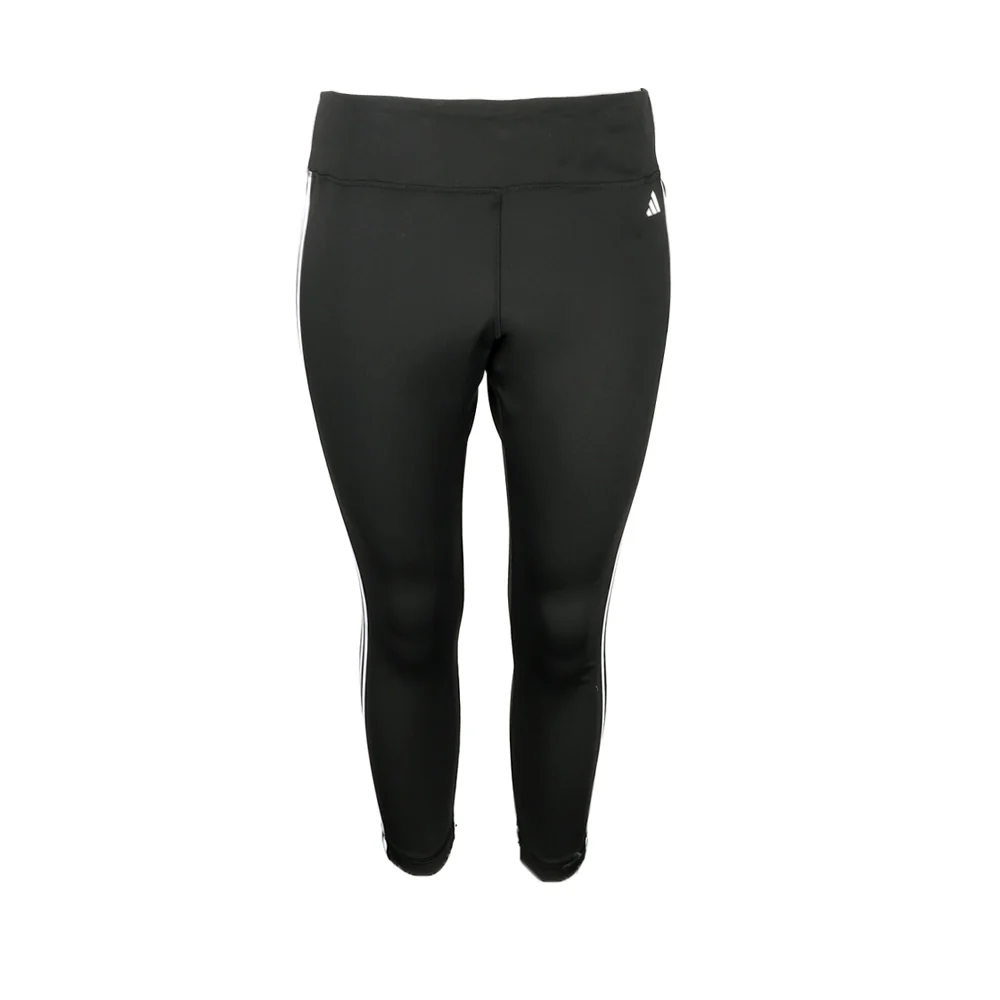 Train Essentials 3-Stripes High Waisted 7/8 Leggings (Plus)