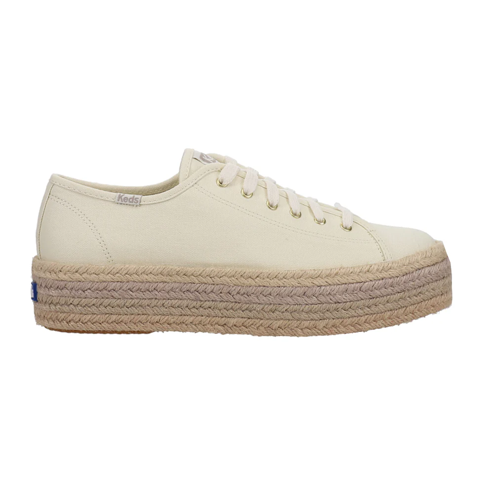 Triple Up Canvas Lace Up Sneakers