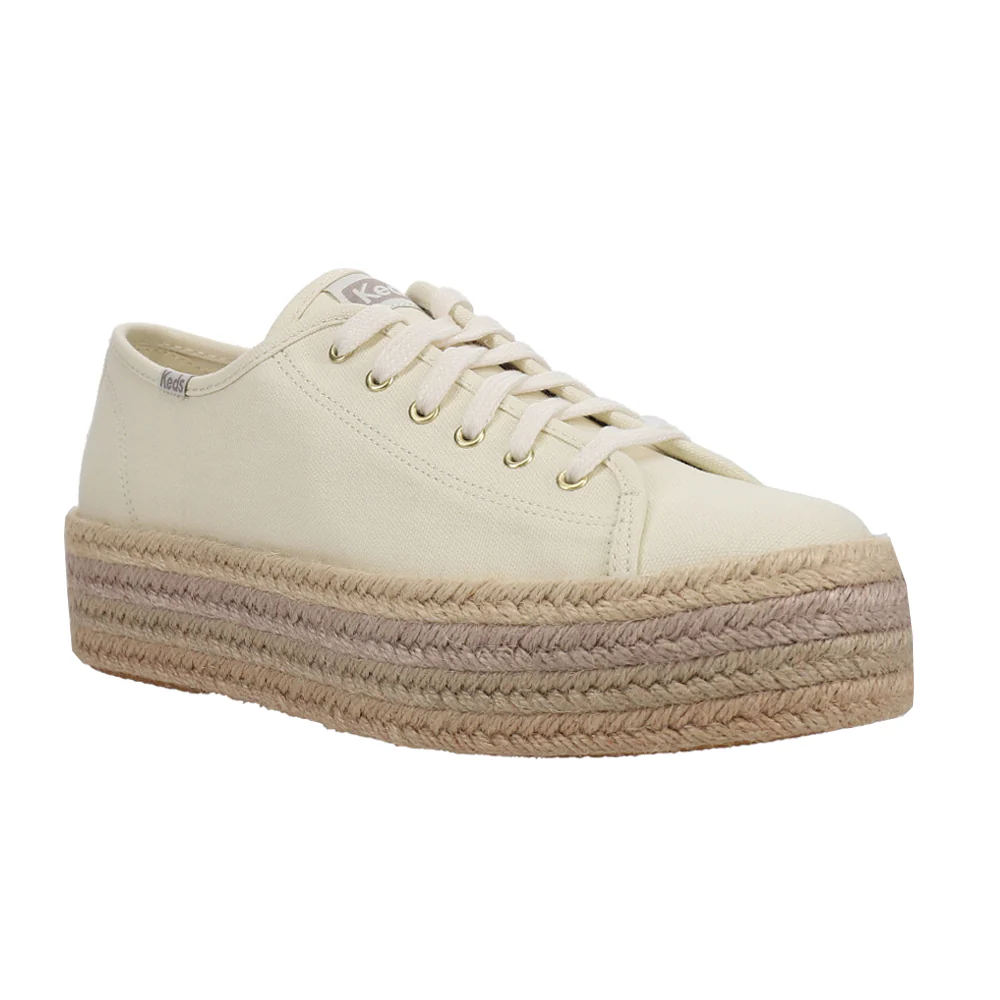 Triple Up Canvas Lace Up Sneakers - Image 2
