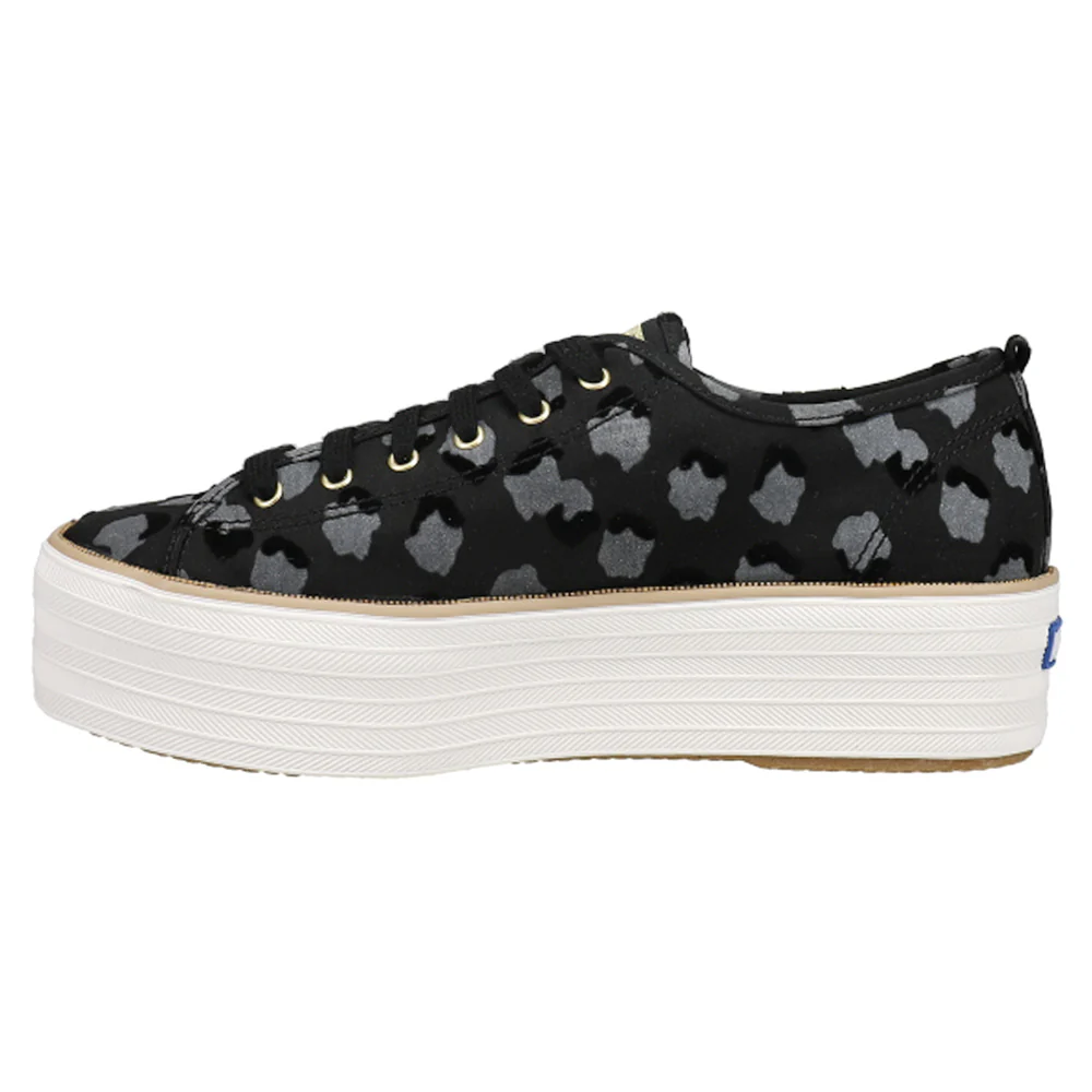 Triple Up Metallic Canvas Lace Up Sneakers - Image 3