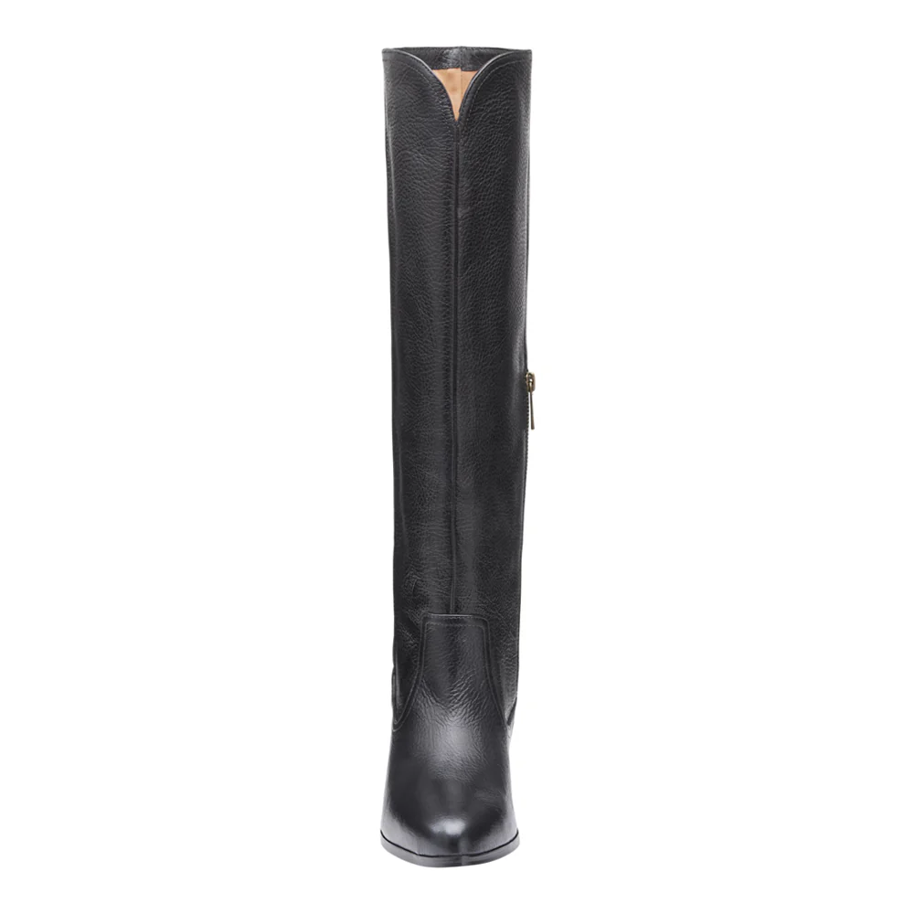 Tristen Tall Pointed Toe Zippered Boots - Image 3