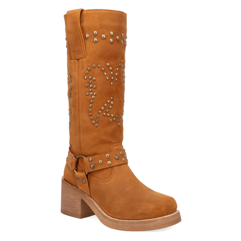 Troubadour Studded Round Toe Pull On Boots - Image 2