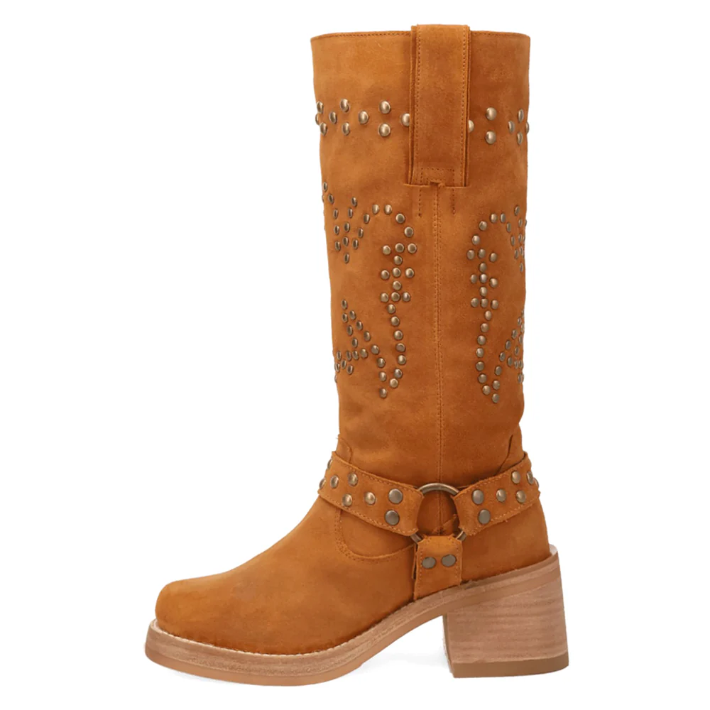 Troubadour Studded Round Toe Pull On Boots - Image 3