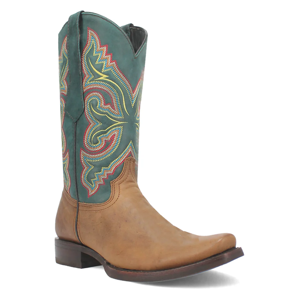 True Grit Embroidered Square Toe Pull On Boots - Image 2