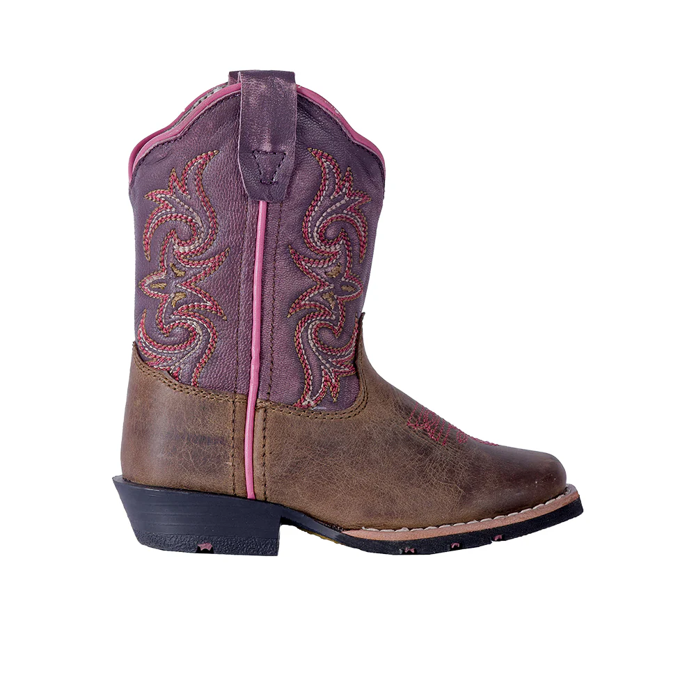 Tryke Embroidered Square Toe Cowboy Boots (Toddler)