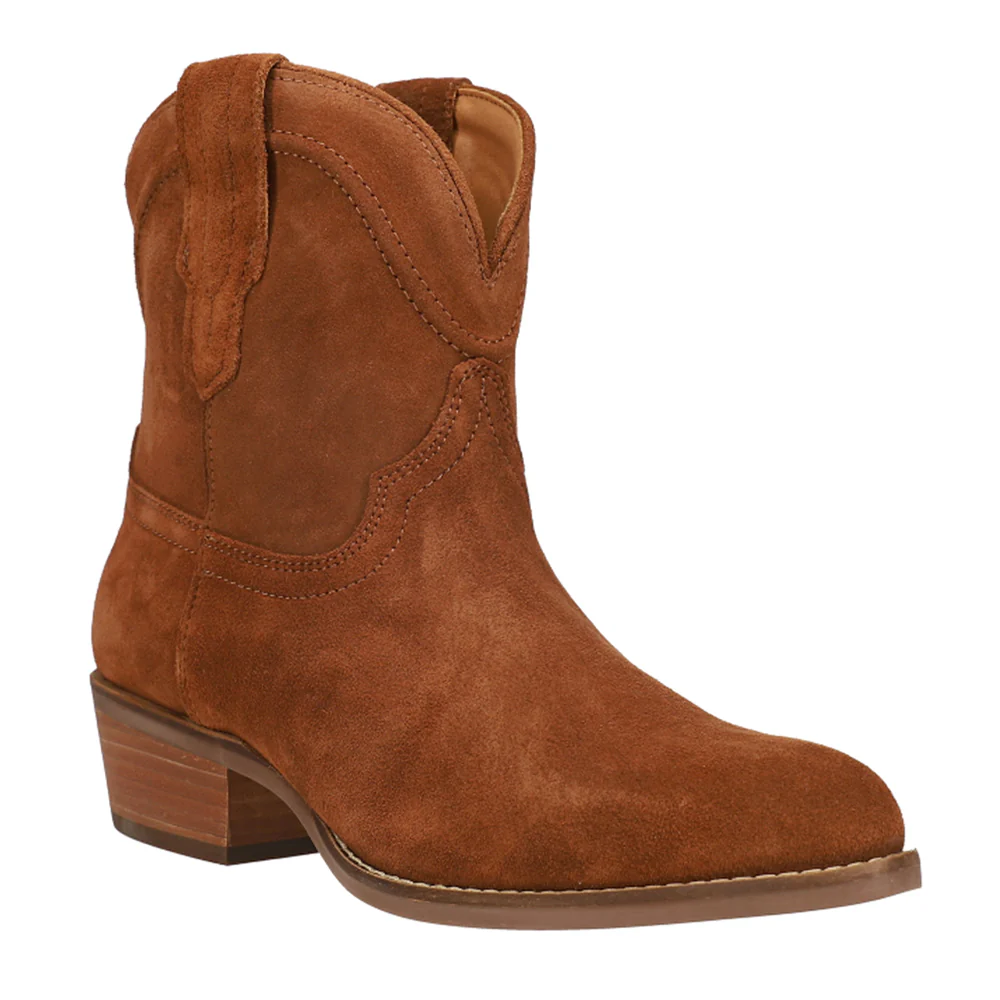 Tumbleweed Pull On Round Toe Cowboy Booties - Image 2