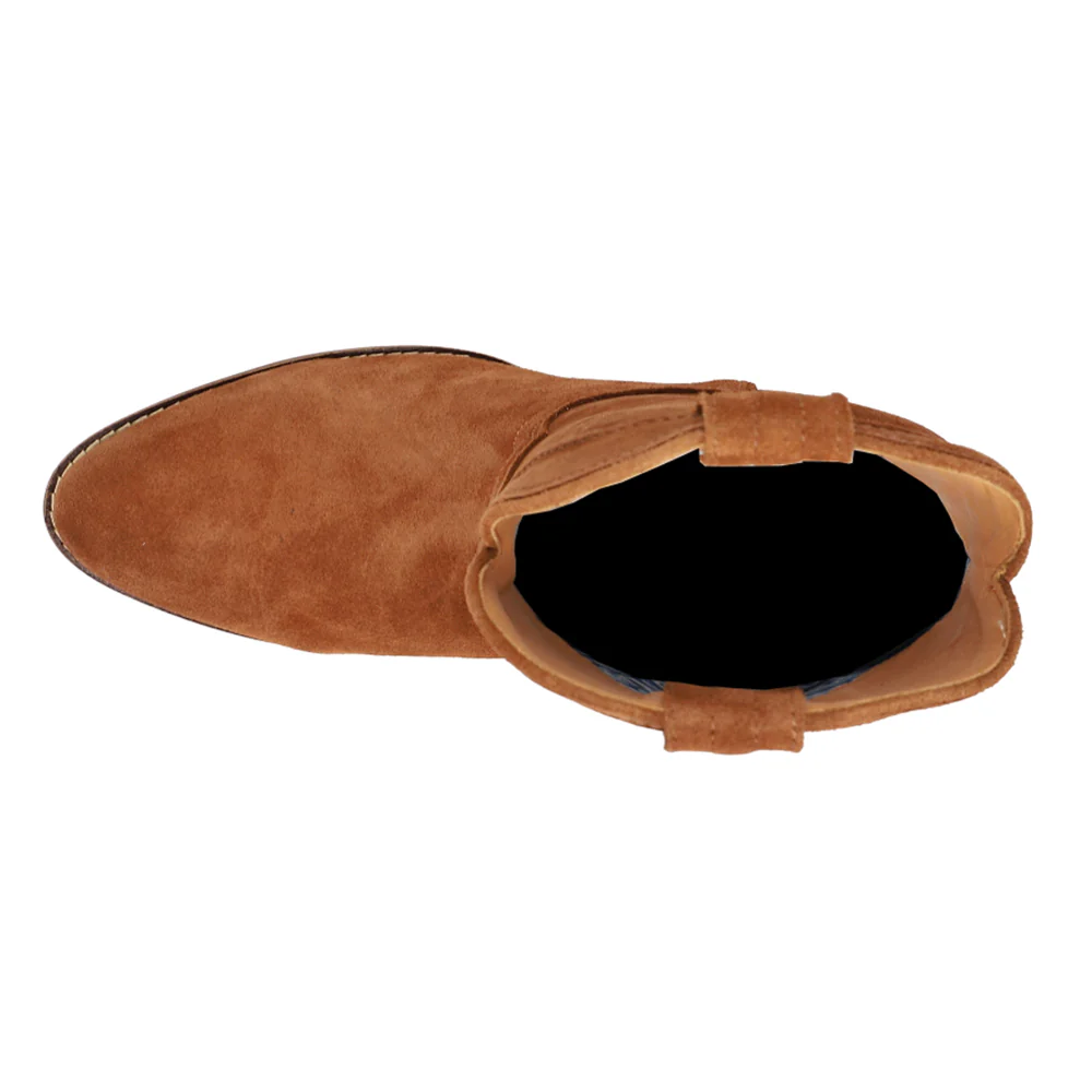 Tumbleweed Pull On Round Toe Cowboy Booties - Image 4