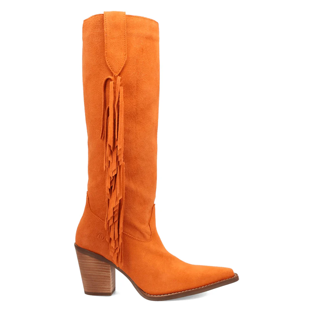 Twister Fringe Snip Toe Pull On Boots
