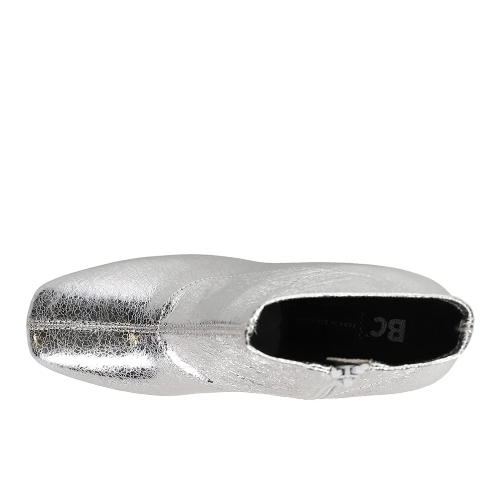 Unforgettable Metallic Square Toe Zippered Booties - Image 4