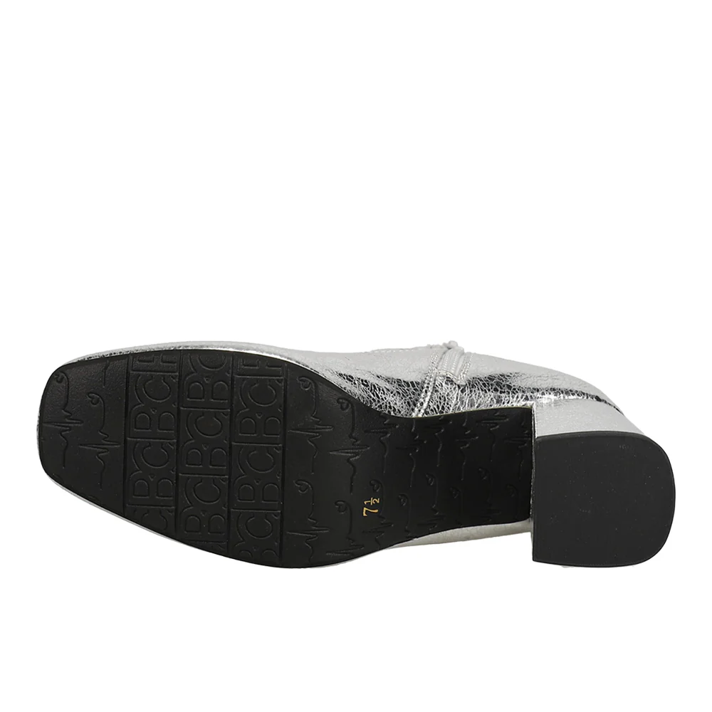 Unforgettable Metallic Square Toe Zippered Booties - Image 5