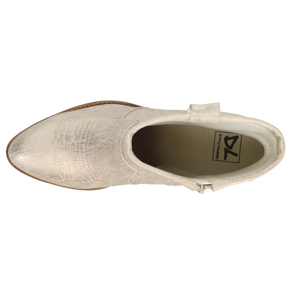 Unite Metallic Round Toe Cowboy Booties - Image 4