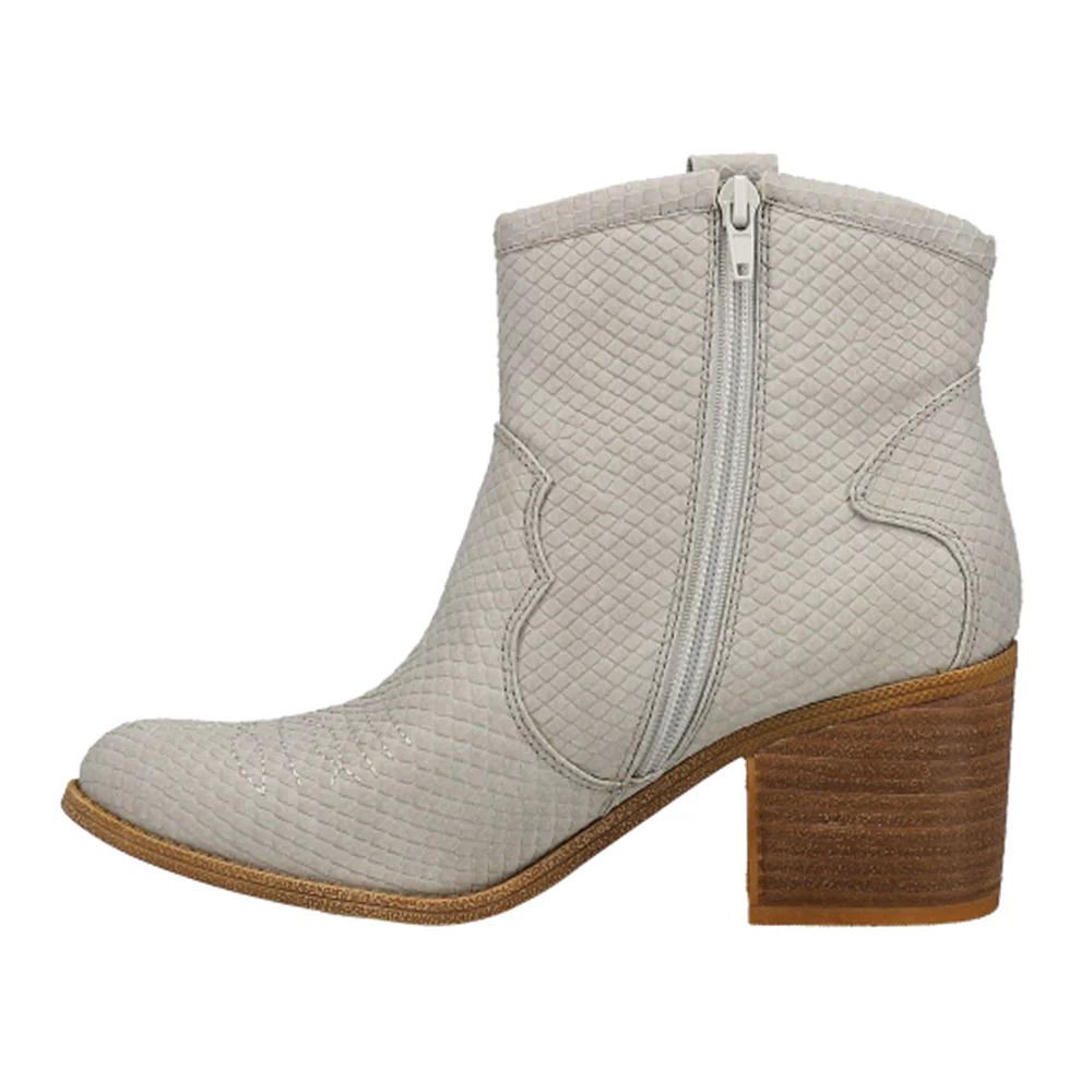 Unite Snake Round Toe Zippered Cowboy Booties - Image 3