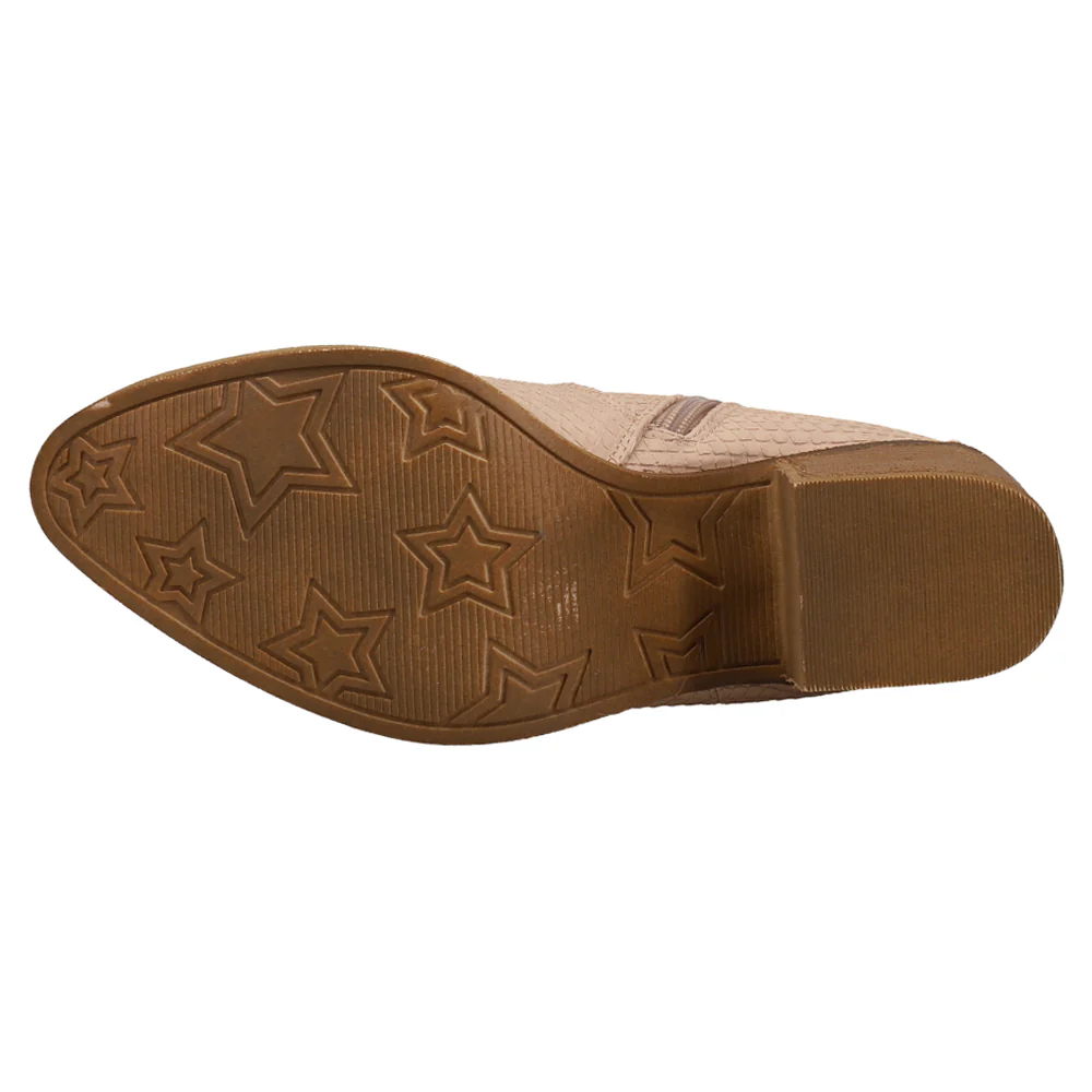 Unite Snake Round Toe Zippered Cowboy Booties - Image 5
