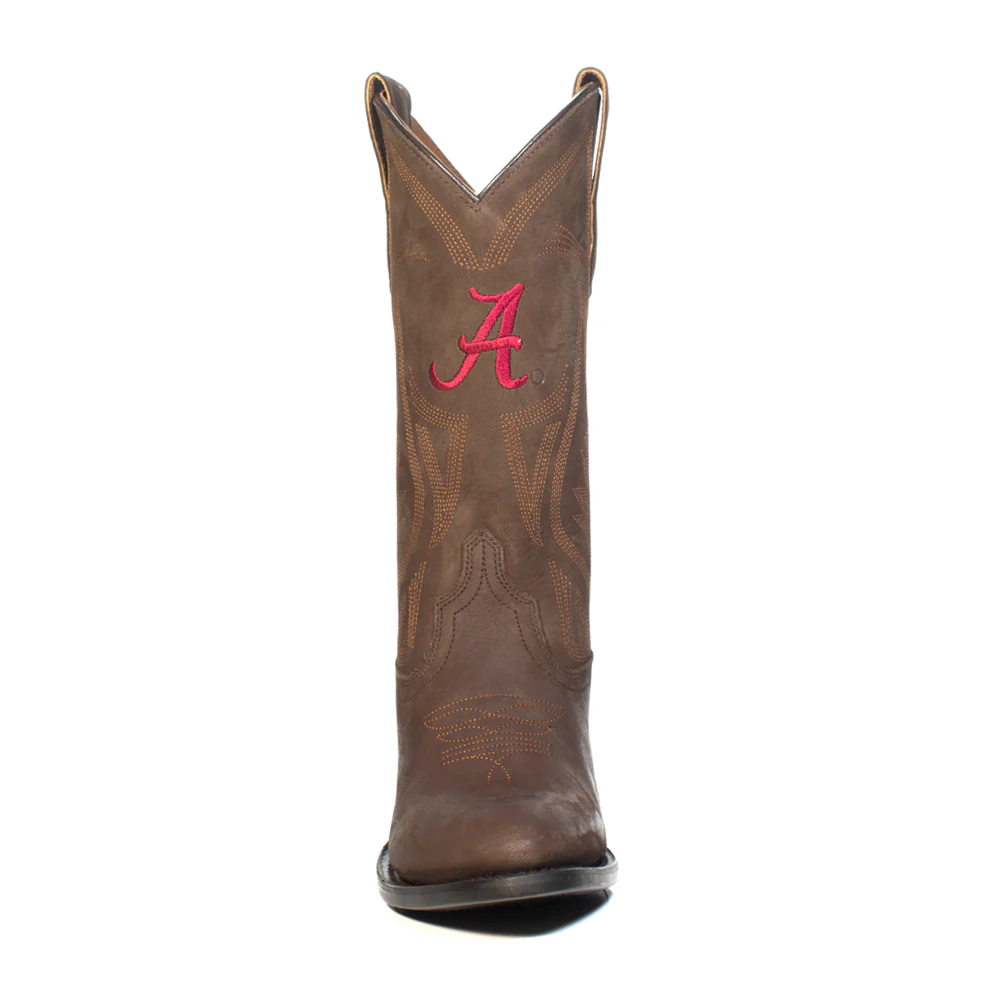 University of Alabama Embroidered Round Toe Cowboy Boots - Image 4