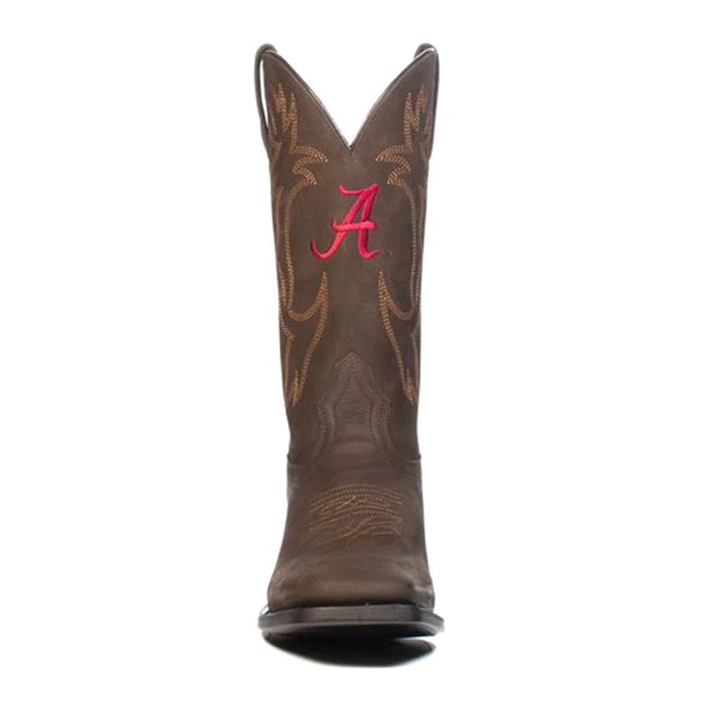 University of Alabama Embroidered Square Toe Cowboy Boots - Image 4