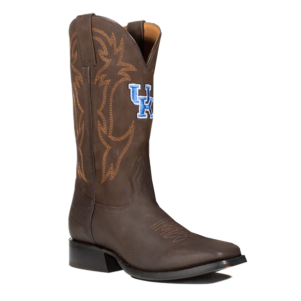 University of Kentucky Embroidered Square Toe Cowboy Boots - Image 2