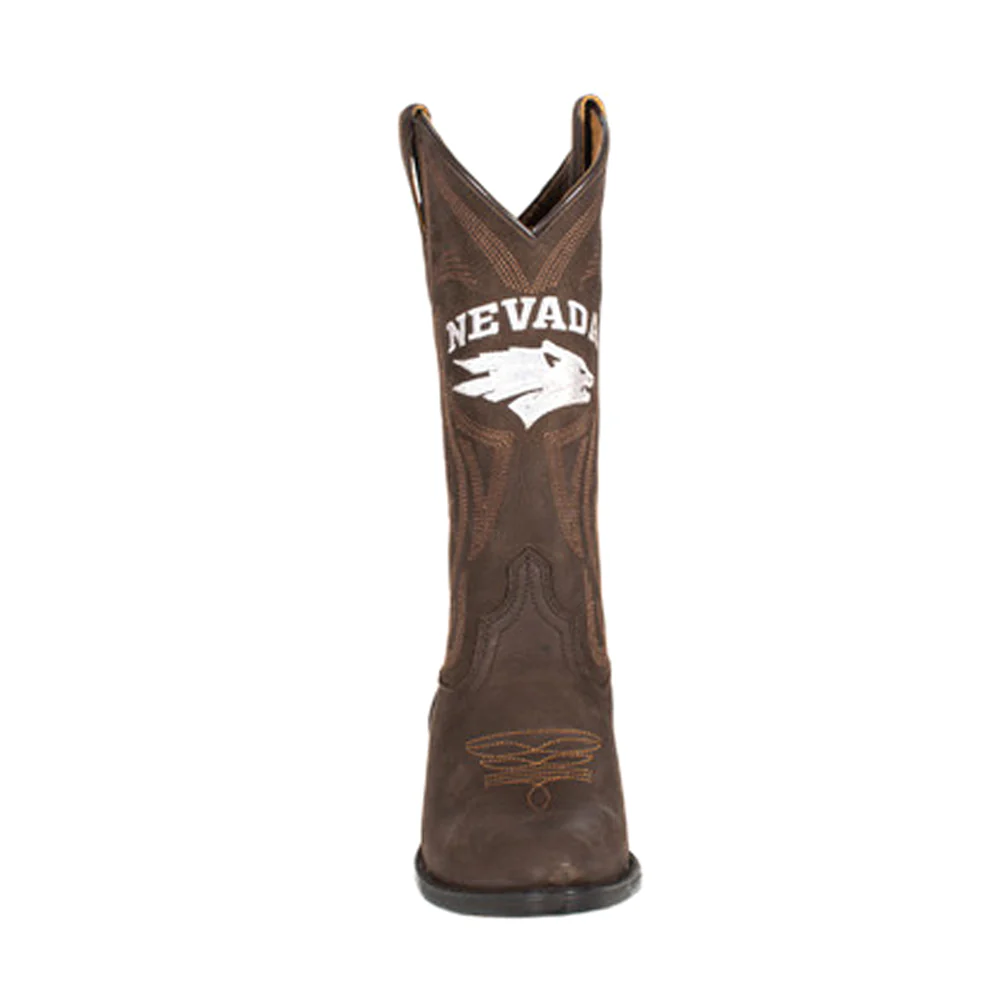 University of Nevada Reno Embroidered Round Toe Cowboy Boots - Image 4